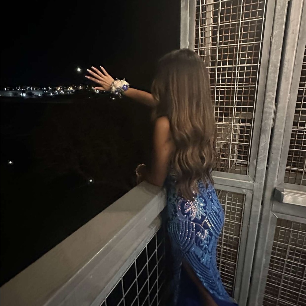 Elegant Blue Evening Gown